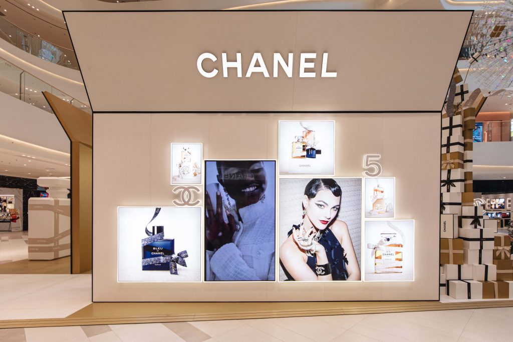 Không gian nước hoa của Chanel.