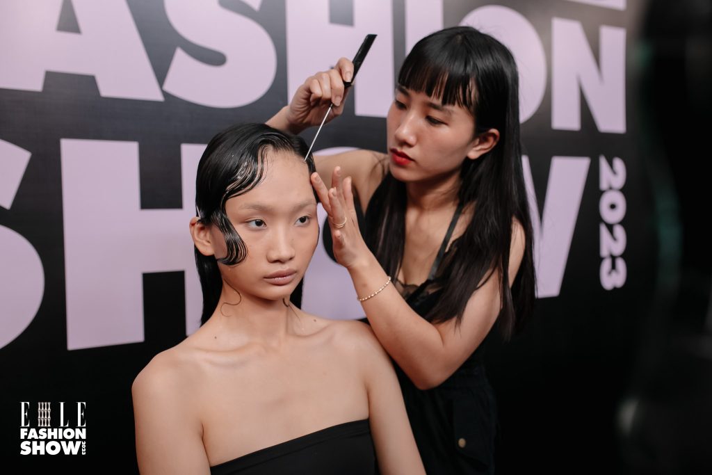 Kiểu tóc trong BST "Điêu Khắc" - NTK Lưu Việt Anh. Ảnh: Daingo Studio.