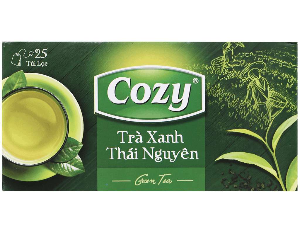 Trà xanh túi lọc Cozy.