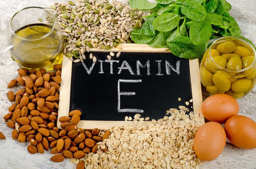 lam dep bang vitamin E làm dep