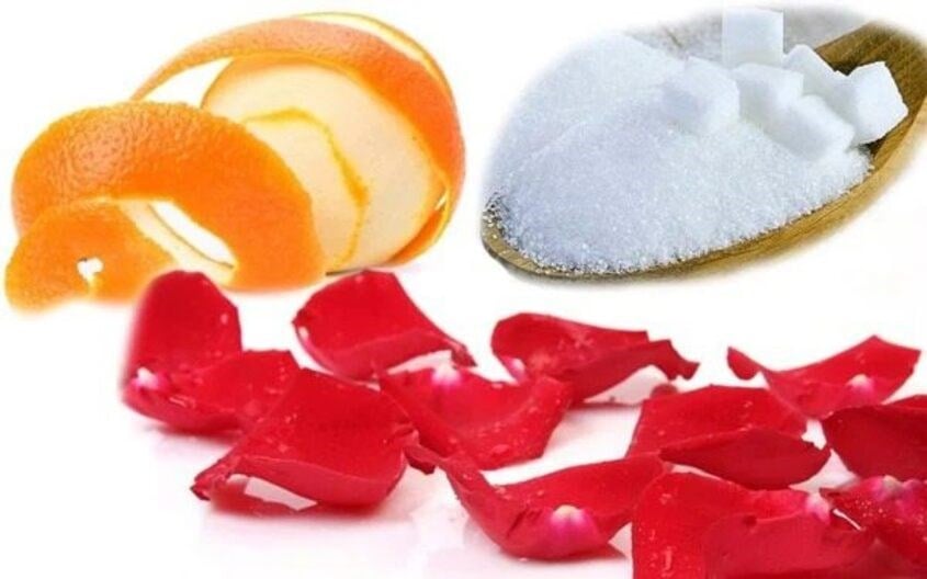 Đường trắng có tác dụng tẩy da chết da, còn vitamin C dồi dào trong cam giúp da bạn đẩy lùi sạm nám