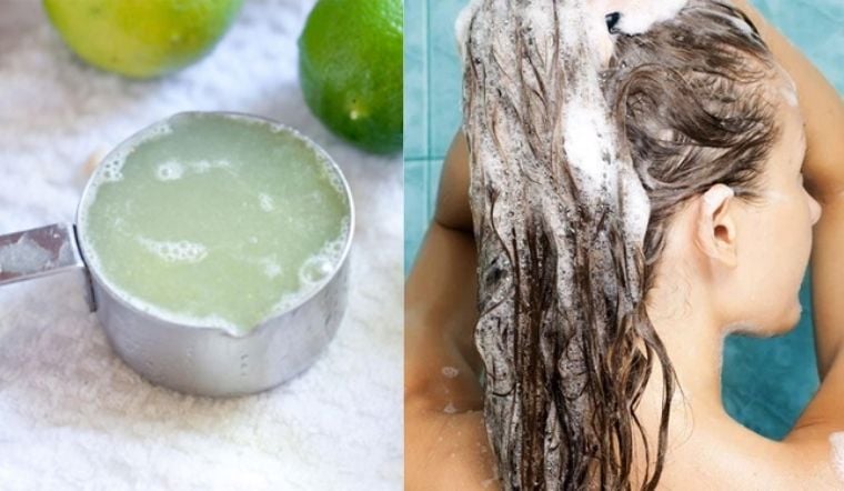 Công thức gội đầu với chanh và muối