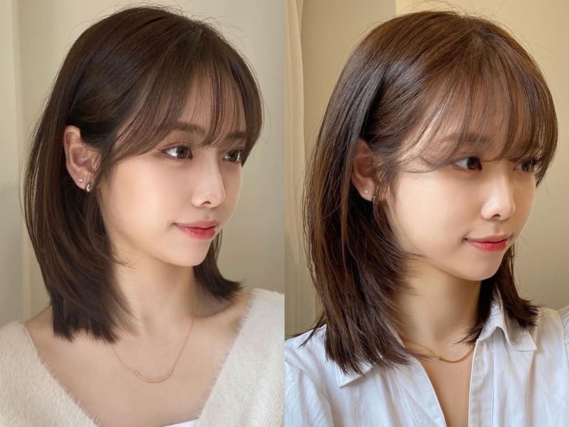 Nếu không muốn cắt tóc quá ngắn, kiểu tóc layer ngang vai chính là lựa chọn hoàn hảo.