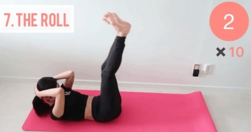 Động tác này bạn sẽ dùng phần cơ bụng dưới là chủ yếu.