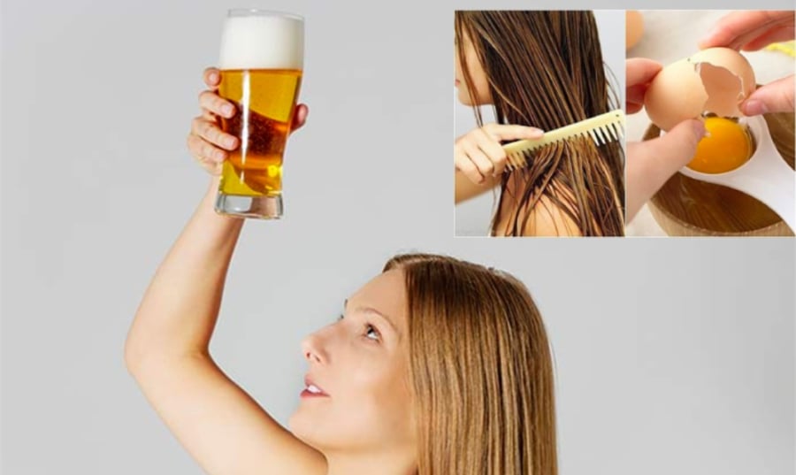 Trứng chứa biotin và các vitamin có lợi cho tóc, chẳng hạn như vitamin A và vitamin E đã bổ sung dưỡng chất cho mái tóc.