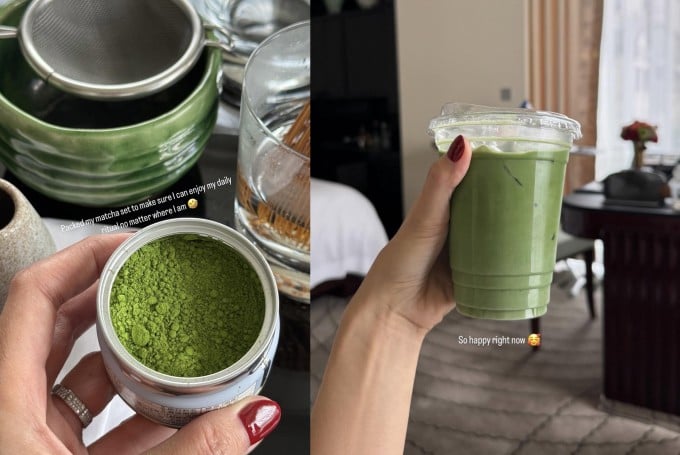 Từ các chuyến du lịch đến những lần gặp gỡ bạn bè, nữ diễn viên luôn ưu tiên lựa chọn món đồ uống đặc trưng của Nhật Bản.