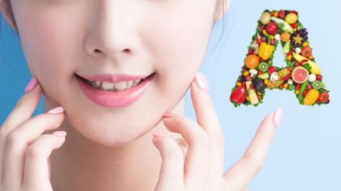 Vitamin A giúp xóa nếp nhăn mà còn giúp thu nhỏ lỗ chân lông, giúp trị mụn trứng cá... (Ảnh minh họa)