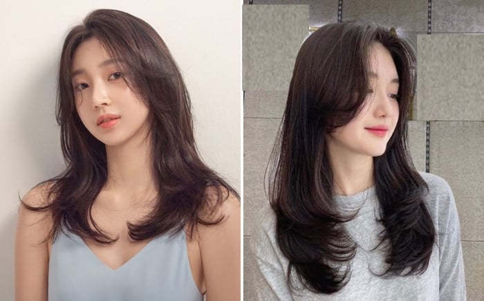 kiểu tóc này tôn lên nét nữ tính, mềm mại cho khuôn mặt.