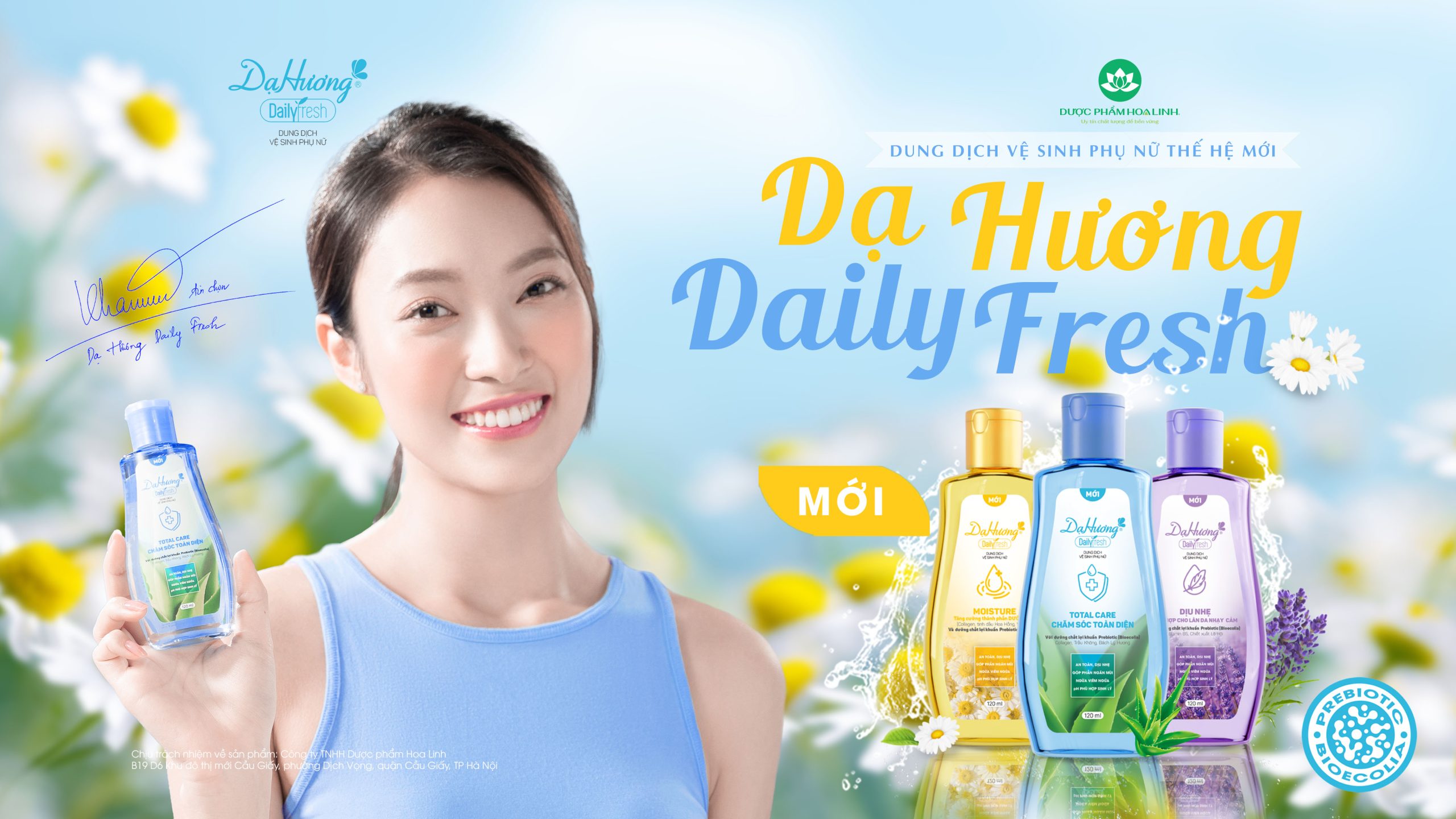 MC Khánh Vy chụp hình sản phẩm Dạ Hương Daily Fresh