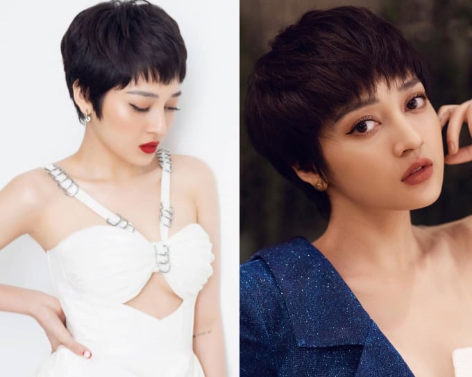 Nếu như tóc tém tông màu đen ghi điểm ở sự trẻ trung, năng động thì tóc tém nhuộm bạch kim lại