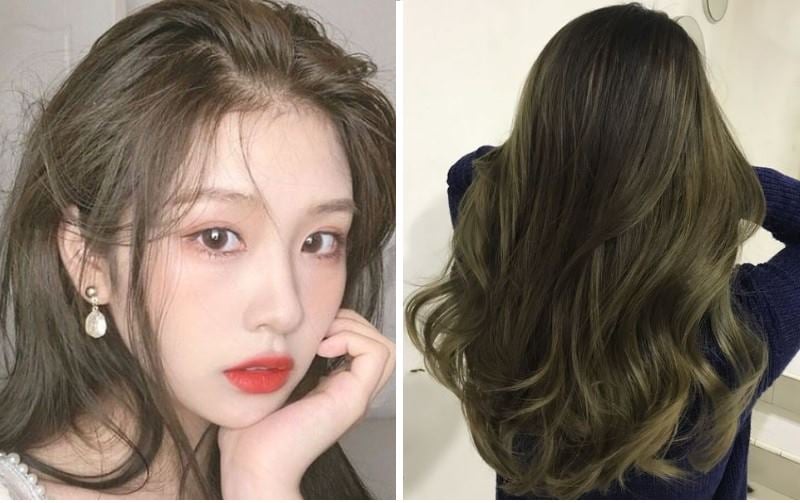 Màu tóc nâu rêu vừa độc đáo vừa quyến rũ