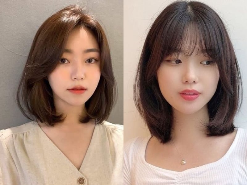 Tóc ngang vai layer, có phần đuôi uốn ôm mặt đang là phiên bản hot nhiều năm qua.