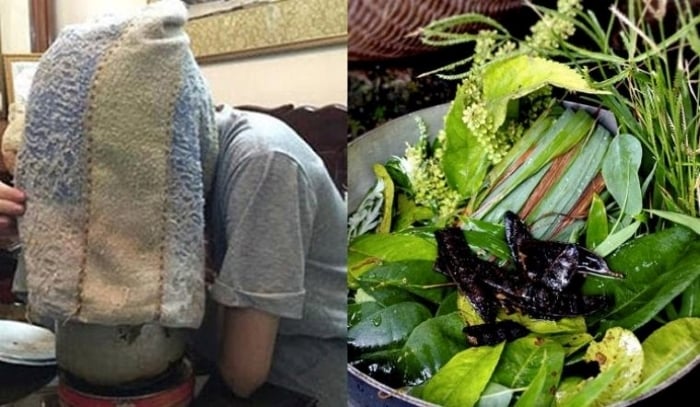 Xông hơi với các loại lá