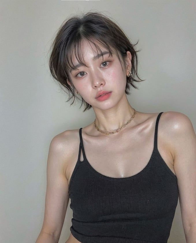 Để tạo nên kiểu tóc ngắn layer chuẩn đẹp, hair stylist còn phải tỉa bớt mái tóc của bạn nên chắc chắn đây sẽ là lựa chọn hoàn hảo cho nàng tóc mỏng