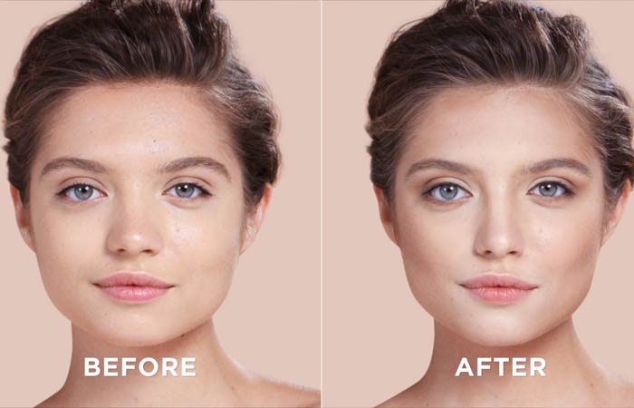 Một chút highlight tại khu vực dưới mắt, ôm theo khung xương lông mày và giữa cằm đảm bảo gương mặt nổi bật hơn.