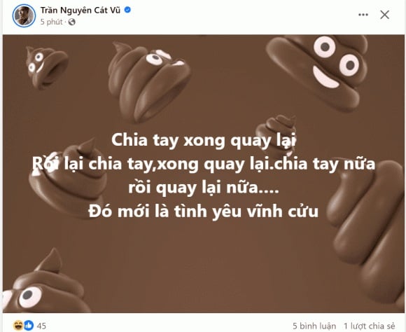Tim gây xôn xao khi chia sẻ quan điểm về chuyện tình cảm