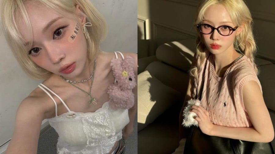 Winter (aespa) sở hữu vẻ đẹp trong veo với sắc cam ngọt ngào trên gò má và đôi môi Tanghulu.