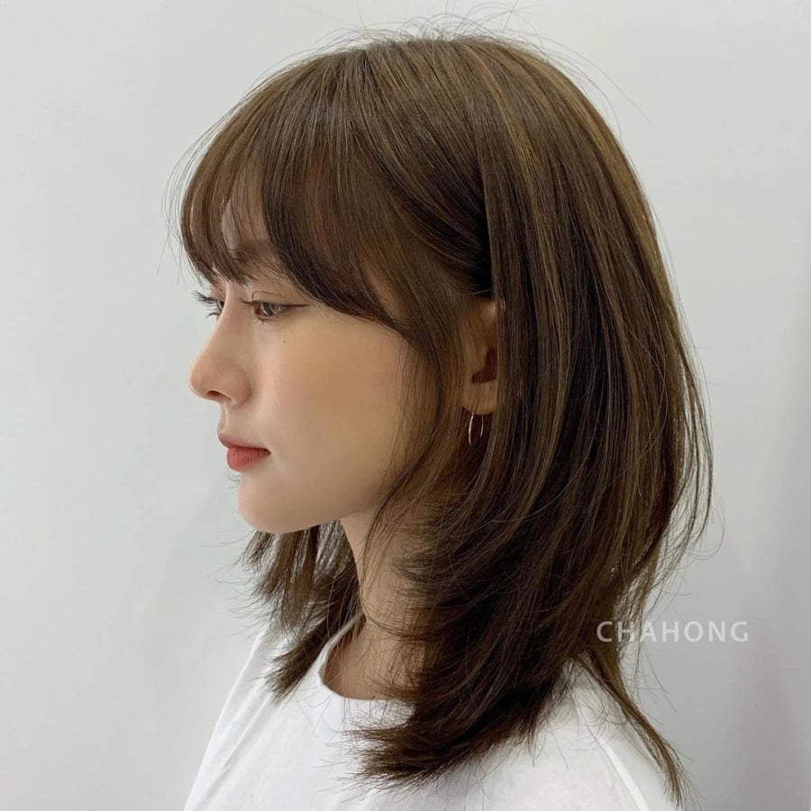 Tóc ngang xương đòn layer