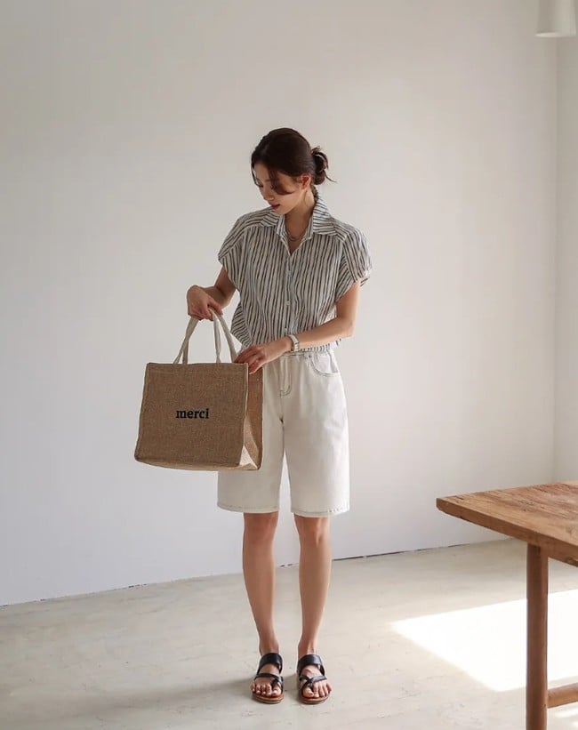 Nếu vẫn chuộng phong cách kín đáo, thoải mái, bermuda short là lựa chọn hoàn hảo dành cho bạn.