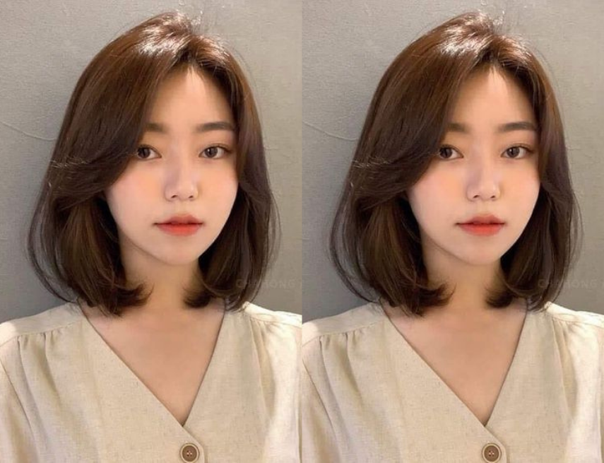 Thay vì để tóc dài, một mái tóc cắt ngắn hợp thời trang, uốn cụp ở đuôi sẽ phù hợp hơn với bạn.