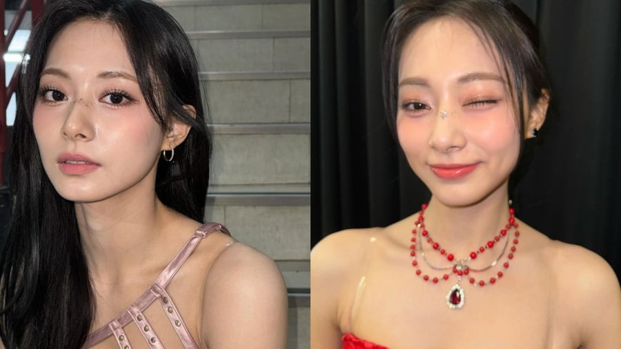 “Em út” Tzuyu đặc biệt yêu thích kiểu đính đá trên sống mũi.