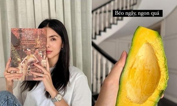 Tăng Thanh Hà luôn thường xuyên chia sẻ hình ảnh những món ăn lành mạnh, trong đó quả bơ chiếm một vị trí quan trọng trong thực đơn hàng ngày.