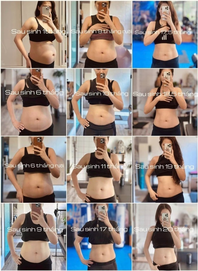 Phanh Lee thuộc nhóm cơ địa dễ tăng cân, bụng sổ sau sinh và phải tìm ra phương pháp phù hợp mới giảm được 10 kg.