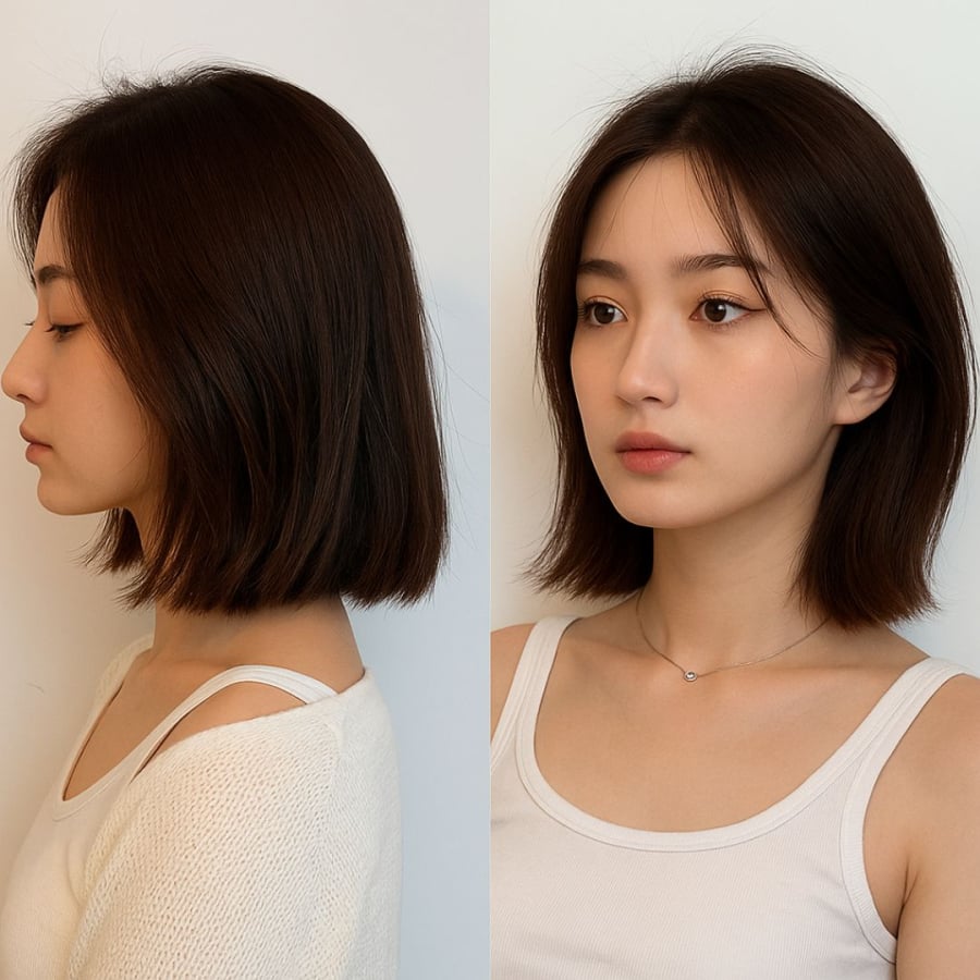 Nếu màu sáng mà tóc lại khô xơ thì nên ưu tiên màu tối hơn
