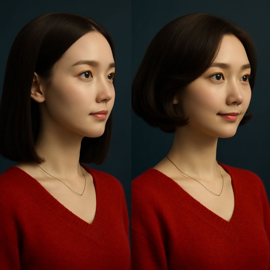 Tóc ngắn nhưng chấm vai gây lỡ cỡ, hãy đổi lại kiểu ngắn hơn