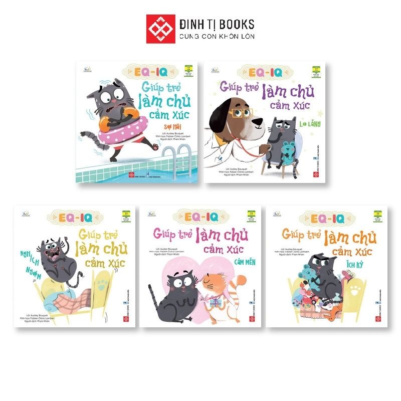 Bộ sách Giúp bé làm chủ cảm xúc - Sách rèn EQ cảm xúc cho bé