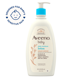 Sữa dưỡng ẩm cho bé chiết xuất lúa mạch Aveeno Baby Daily Moisture Lotion 532ml