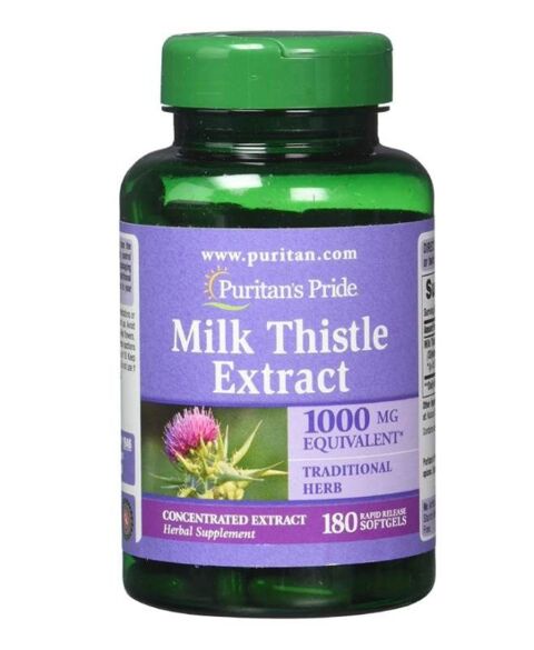 Thải độc gan Milk Thistle Extract 1000mg 180 viên