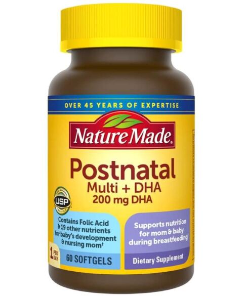 Vitamin tổng hợp cho phụ nữ sau sinh cho con bú Nature Made Postnatal Multi DHA