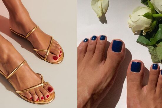 8 màu nail là chân ái của những chuyến đi biển