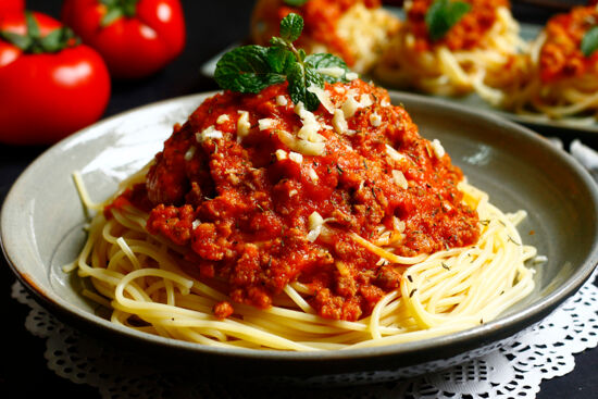 Spaghetti sốt thịt bò bằm