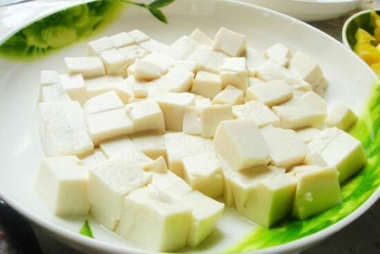 Súp hành tây và đậu phụ