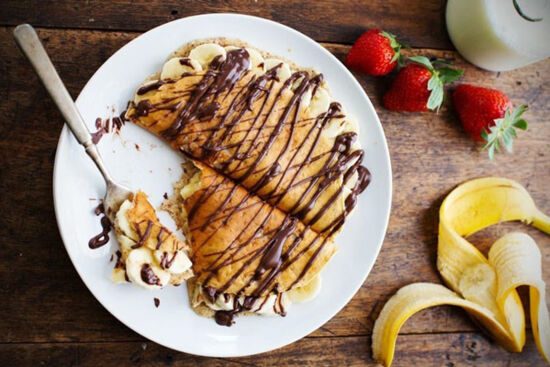 Bánh crepe chuối