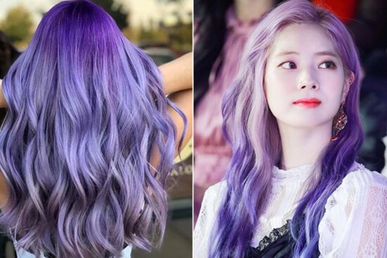 6 kiểu tóc màu tím khói siêu hot, thời thượng nhất hiện nay