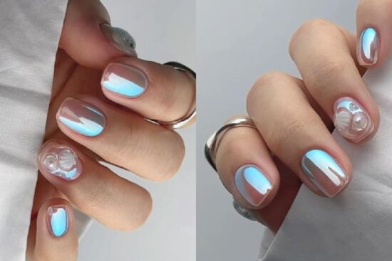 5 mẫu nail hiệu ứng lấp lánh, sáng bóng như thủy tinh đang là xu hướng được giới trẻ yêu thích