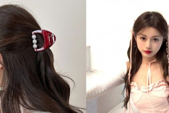 7 kiểu tóc buộc nửa đẹp chuẩn gái Hàn cho Tết 2025