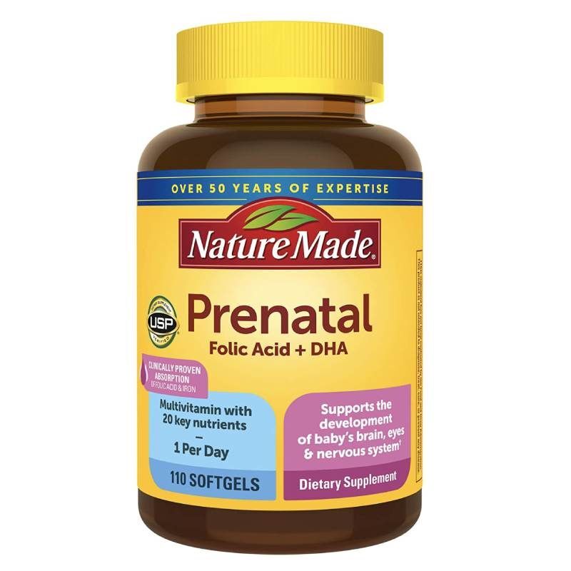 Vitamin tổng hợp cho bà bầu Nature Made Prenatal Multi DHA 200mg 110 viên