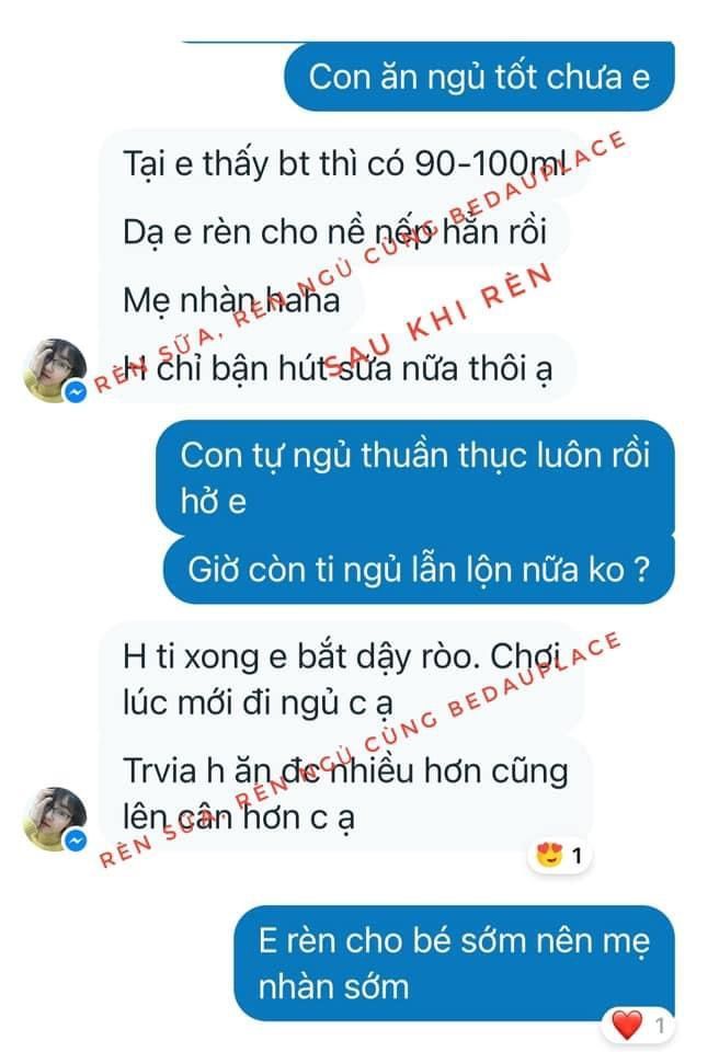 Feedback Giáo trình Rèn sữa giúp bé giãn cữ bú, ngủ xuyên đêm