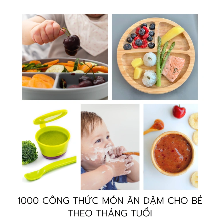 Các công thức nấu ăn cho bé